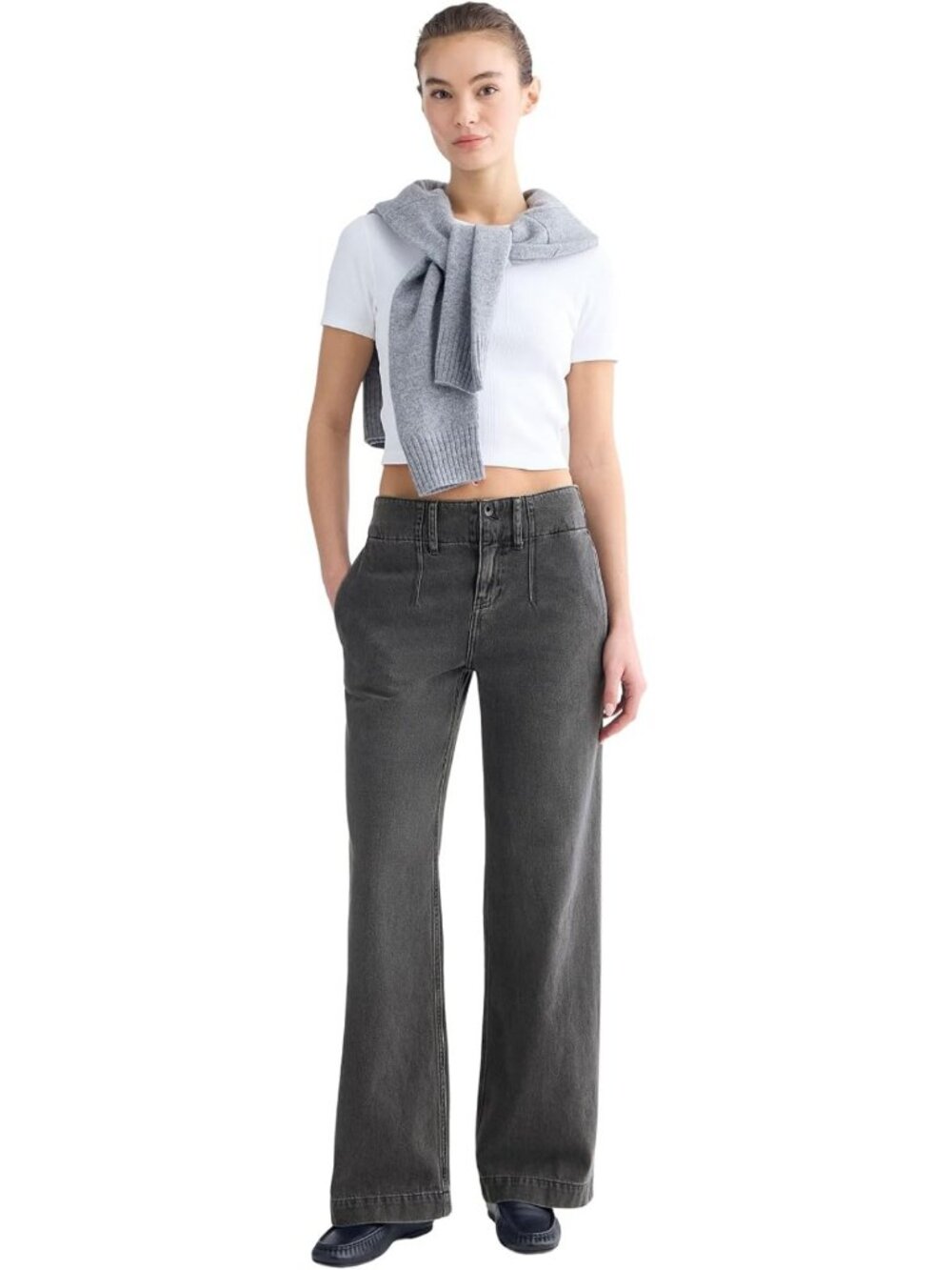 Chic Mid-Rise Trouser Jeans for Women | Stylish & Comfortable Denim Pants